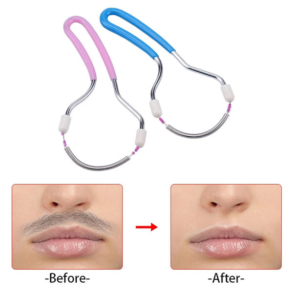 Magic Beauty Tools Face Removal Depilate Facial Spring Hair Rem purple