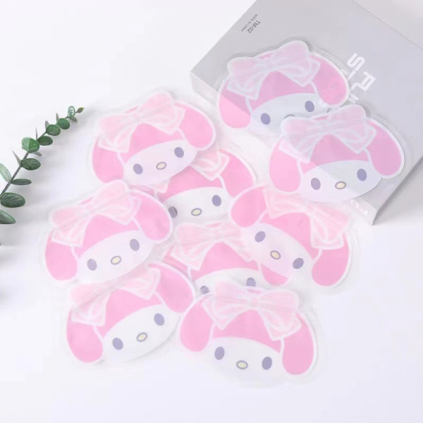 10st Transparent Ziplock Bag HelloKitty Kuromi Konserveringsmedel Ba Pink