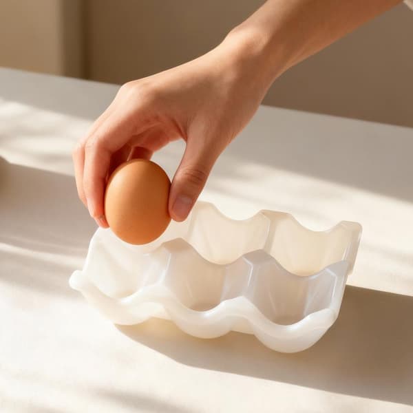 Oppbevaringsstativ Eggkartongbrett Silikon Eggoppbevaringsboks Epoxy Re A