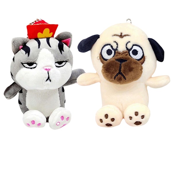 e Wuhuang Bazaar Svart anheng Doll Plysj Leke Liten Hund Katt Dol A1