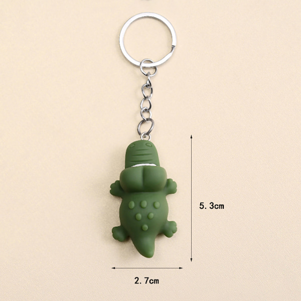 e Cartoon Fun Lion Alligator Dog Animal Keychain Fashion Bag Fu A2
