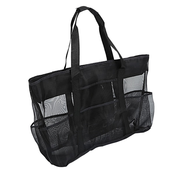 8 Pocket Summer Large Beach Bag Mesh Kestävä rantalaukku
