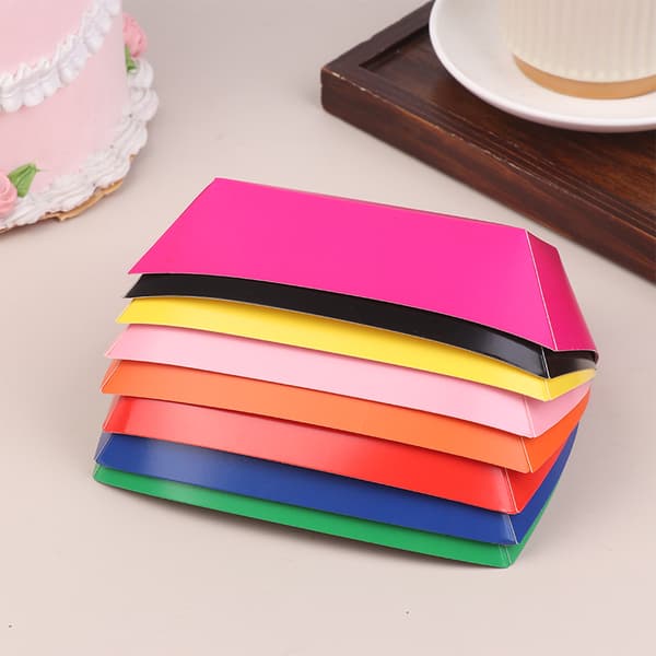 50 st färgglada båtformade tråg i kraftpapper, engångsbåtar i papper Black 50pcs