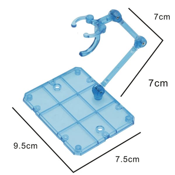 1Sett Handling Figur Base Passende skjermstativbrakett Transparent