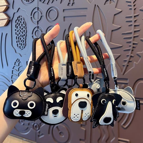 Trendikäs nahkainen auton avaimenperä e Puppy Design -reppukoriste B