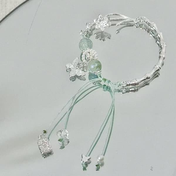 n Mode Grønne Krystalperler Armbånd Til Kvinder Piger Sød e A1