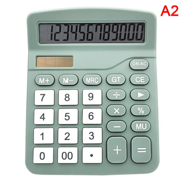 12 cifre elektronisk regnemaskine Desktop regnemaskiner Hjemmekontor Green
