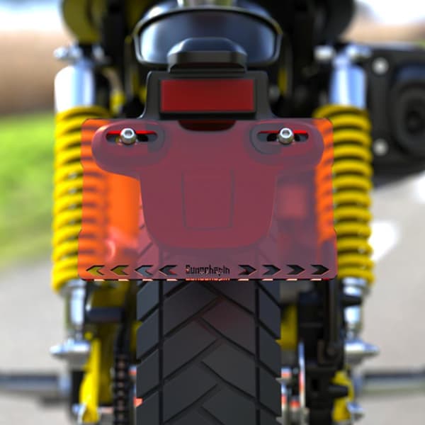 Akryl Motorcykel Nummerpladeholder Gennemsigtig Nummerplade A2