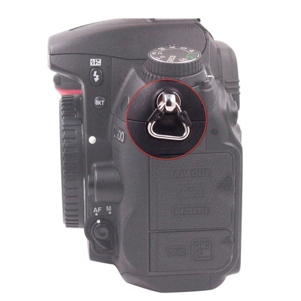 1Pari kameran renkaan kameran hihnan kolmio jaettu rengaskoukku B