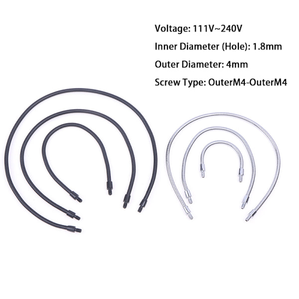 LED M4 Mikrofon Positioneringsslange To Eksterne M4 Flexible Sn C