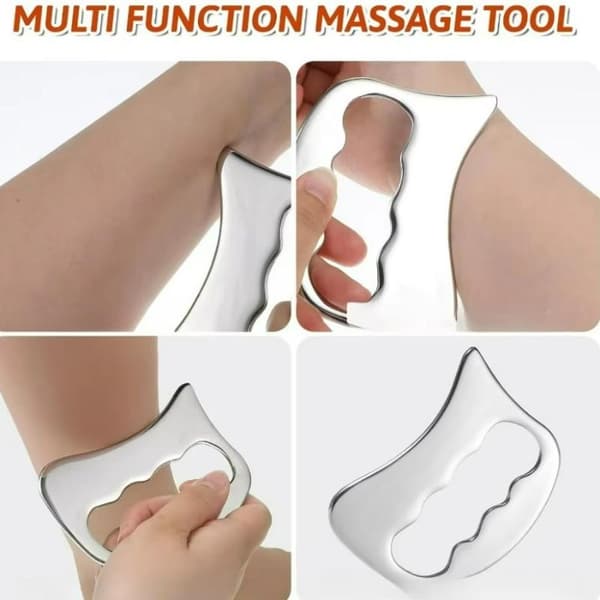 Fascia Gua Sha-bræt i rustfrit stål A
