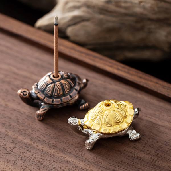 Røkelsespinneholder Dragon Turtle Røkelsesbrenner Legering Tableto A19