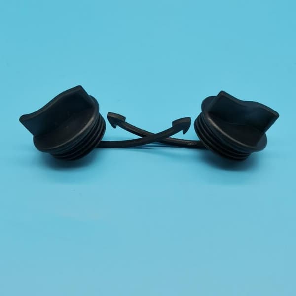 1/4 sett svart tappeplugg med O-ring for SeaDoo Spark RXT GTX A1