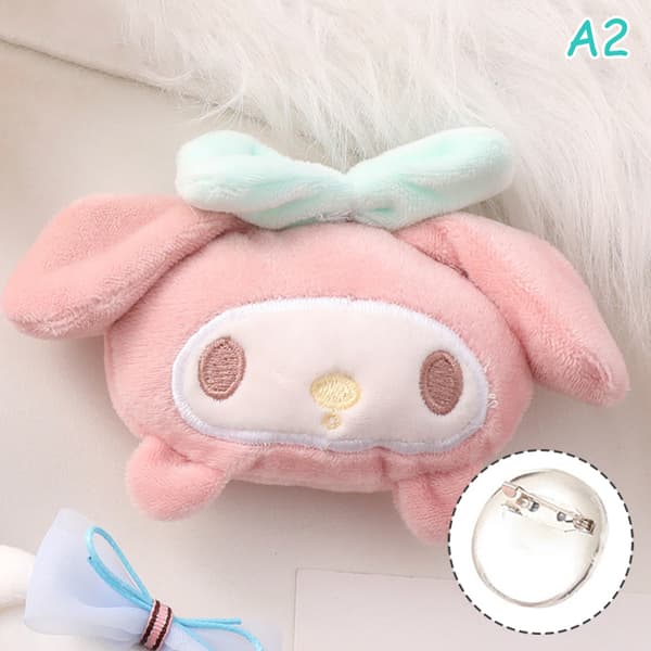Sanrio tegneseriedukkelegetøj Plysbroche e Shape Badge-tilbehør A2