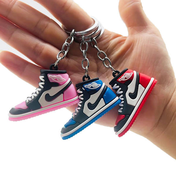 Utsøkte 3D Mini Sneakers nøkkelring Sneakers Fans Souvenir Key A3