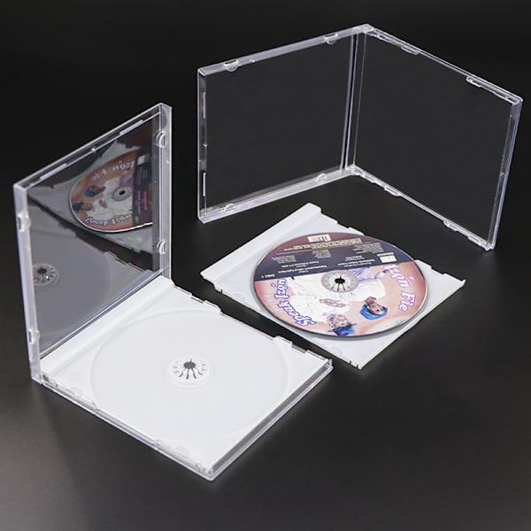 Plast DVD- case Bärbar CD-förvaringsbox CD- case Durabl Single Piece disc