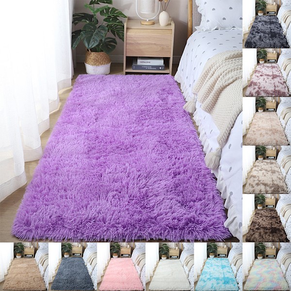 Nordisk tjock matta plysch vardagsrum sovrum säng filt golv A1 50x80cm