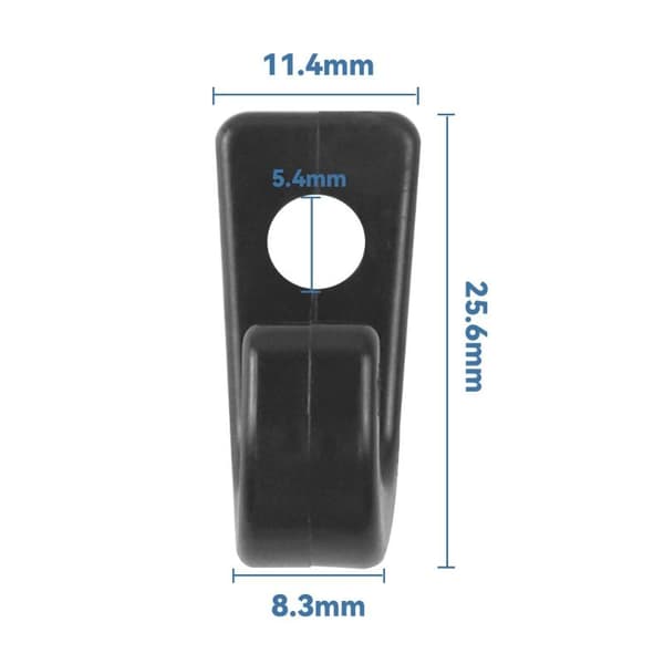 10PC Kajakdäck J-krok Marin Solid Nylon Plastspänne Multi A1