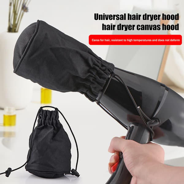 Universal resehårtork diffusor förvaringsväska arrangör tyg Silver