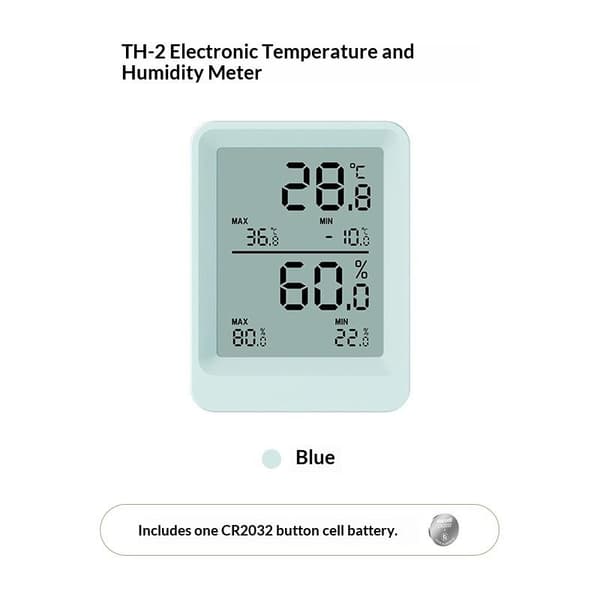 Högprecisions elektronisk väggmonterad LCD-temperaturfuktighet A1
