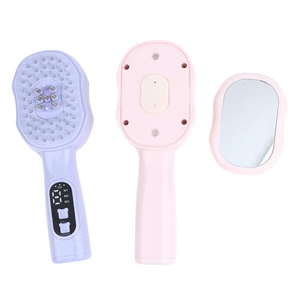 Hygienisk EMS Puls Væskeleder Kam for Hodebunn Pink