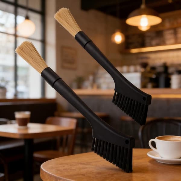 Rengöringsborste för kaffemaskin Black