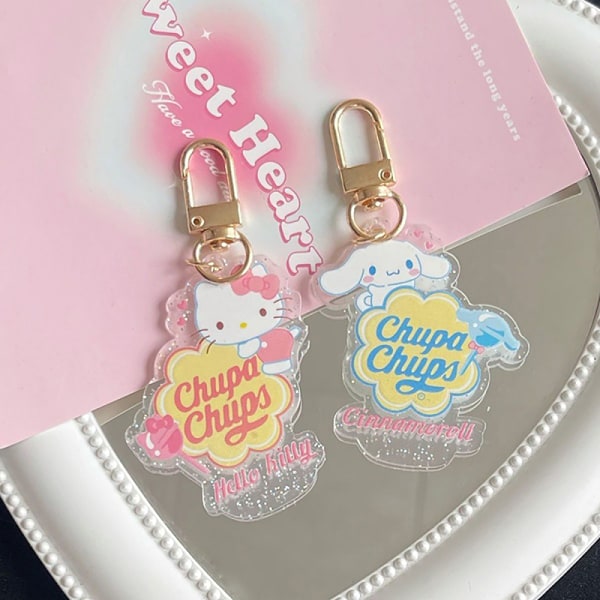 Anime Cartoon Kawaii Akryl Nøglering Vedhæng Taske Charm Decorat A4