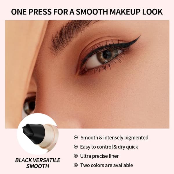 2 i 1 roterande eyelinerstämpel slät vattentät långvarig S Brown