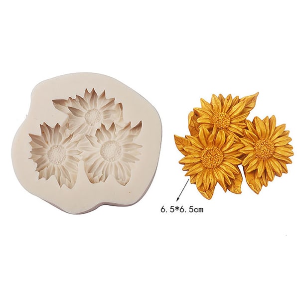 1st Pion Solros Lotus Molds Rose Flower Mould Dec B