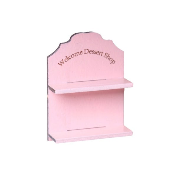 1:12 Dockhus Miniatyr Förvaringshylla Väggmonterad Welcome Rac White