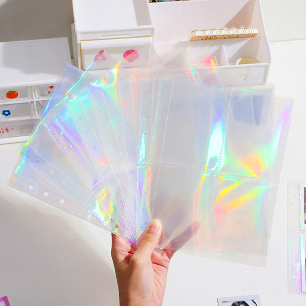 A5 Perm Sleeves 1P 2P 4P Transparent Fotoalbum Perm Refil Four grids
