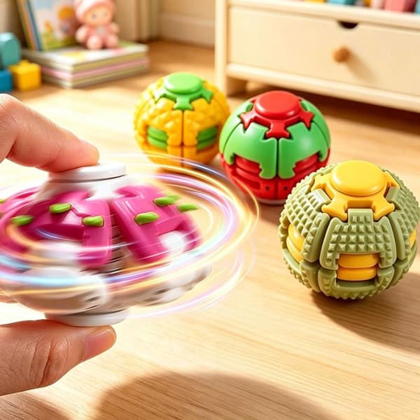 Paina Gyro Ball -dekompressiolelua, uusi ja outo sormilelu A3