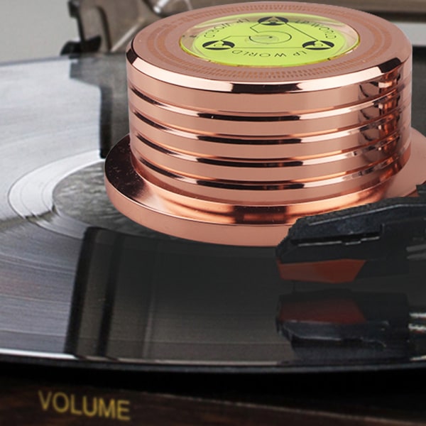 Metal Record Clamp Lp Disc Stabilisator Skivspelare Rose gold