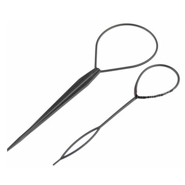 4 stk Sæt Hårstyling Clip Bun Maker + Topsy Tail Braid Hestehale