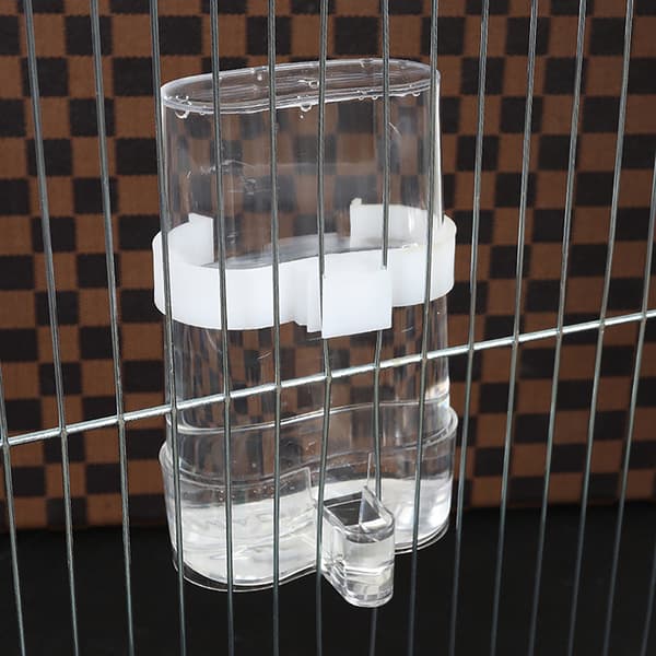 Fuglevandsdispenser Automatisk Fuglefoder Papegøje Cana Transparent TP 2PCS