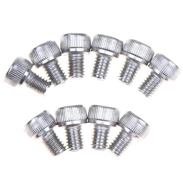 10 stk. DIN912 M6*8 304 rustfrit stål unbrakobolt sekskant H Silver