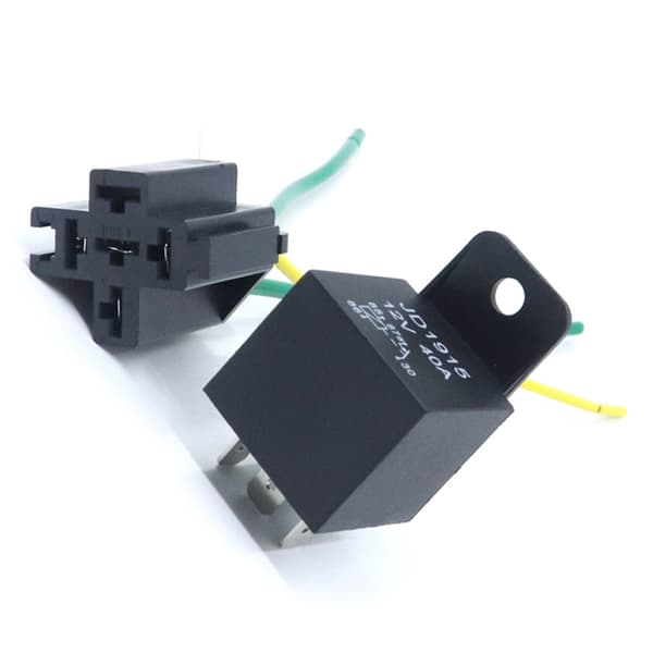 12V 12Volt 40A Auto Automotive Relay Socket 40 Relä & ledningar with Socket