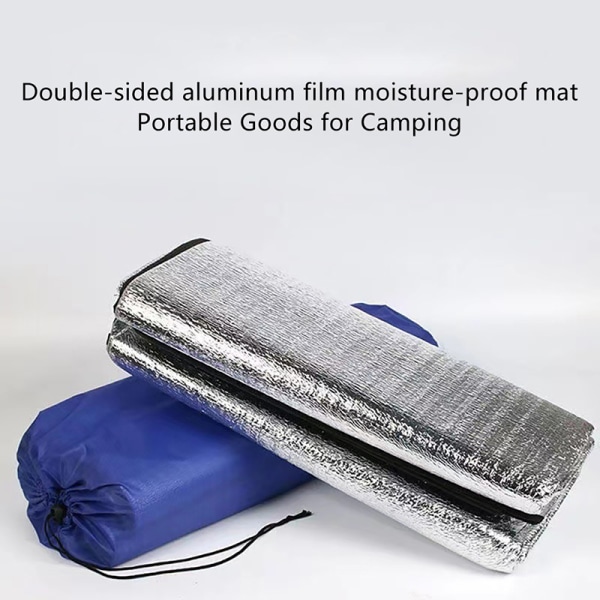 Vattentät markmatta Camping dubbelsidig aluminiumfolie Outdo 200*100