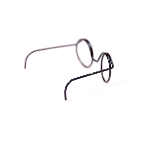 2 STK Round Frame Lensless Retro kule dukkebriller for 1/6 30cm