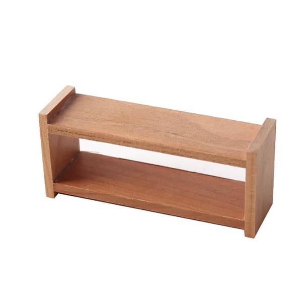 1/12 Dockskåp Mini Trä Förvaringshylla Dockskåpsmöbler 1Pcs