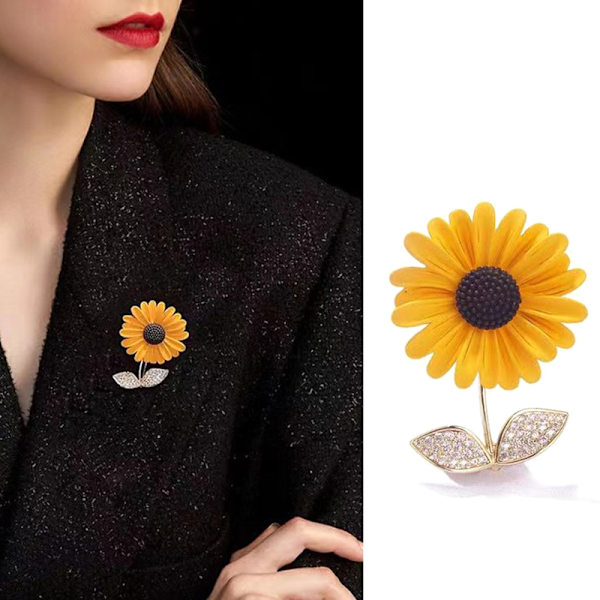 Creative And e Sunflower Brosjer Motedesign Klær Tilbehør