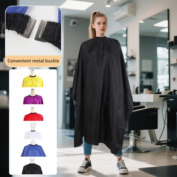 Pro Salon Hårklippningskappa Frisör Hårstyling Förkläde Tyg Red