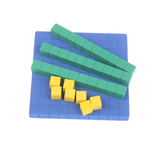 Bas Tio Block 130 Delar För Matematik Platsvärdesblock Bas 10 Matematik