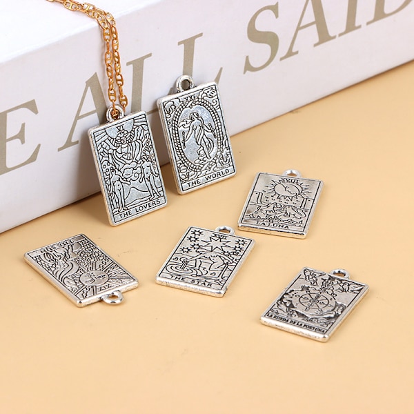 1 stk Tarot anheng DIY Witch Divination Moon Sun Charms Armbånd B