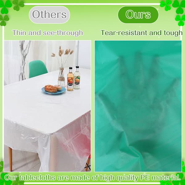 12 stk 84\" St Patricks plast rund duk grønn gradient D Green