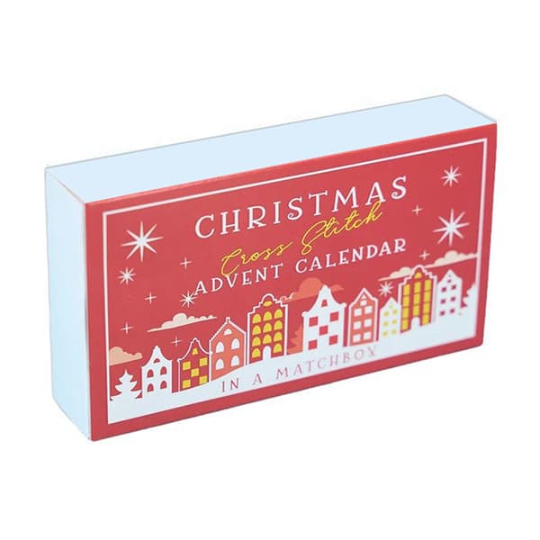 Jule-Krydssting Adventskalender Red