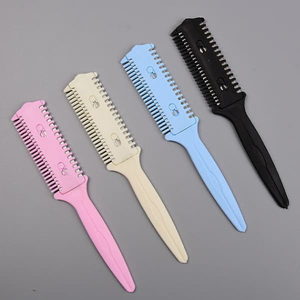 Dubbla sidor Razor DIY Trimmer med blad Hår Razor Kamhår 1PCS