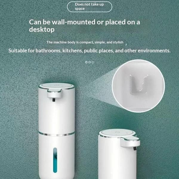 Kontaktfri skumsåpdispenser med sensor White