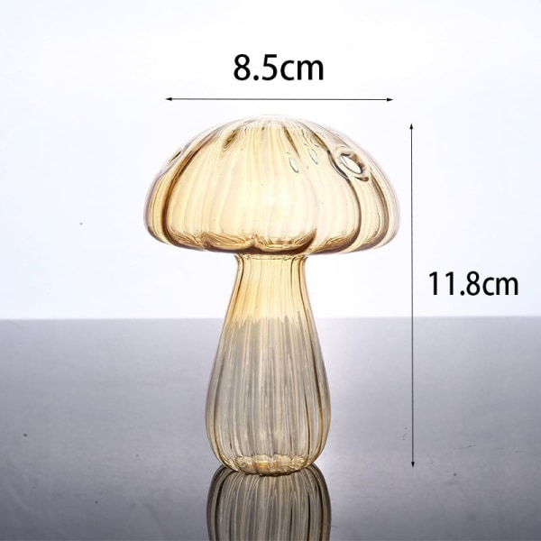 Mushroom Glass Vase Aromaterapi Flaske Creative Home Hydroponi G