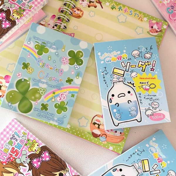 70 ark e Retro-stil Flicka Ej klibbig Scrapbooking Anteckningsblock A1